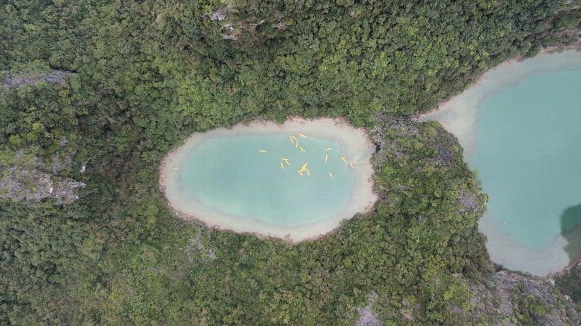 Lan Ha Bay: Full Day Boat Trip Kayak, Snorkel, Beach, Cave - Cruising Past Cai Beo’s Floating Village