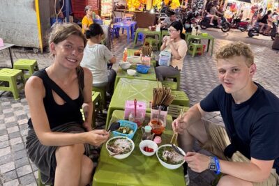 Layla HaNoi food tour - Train Street Café is the main event (and it shapes the whole tour)