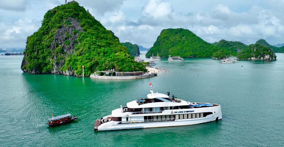 Luxury Ha Long Symphony Day Cruise With Lunch, Cave & Island - On Board From 10:00: VIP Comfort While You Cruise