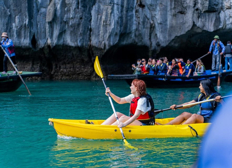 Luxury Ha Long Symphony Day Cruise With Lunch, Cave & Island - The Return Sail and Sunset Party Around 17:30