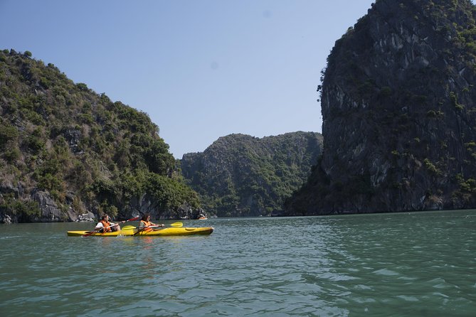 Most favorite full day boat tour with kayaking in Lan Ha bay, Ha Long bay - Lunch onboard: simple, timed well, and easier than hunting food