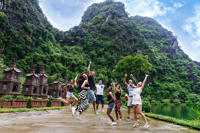 Ninh Binh Daily Tour: Hoa Lu- Am Tien Cave - Tam Coc- Bike - Bich Dong pagoda - Hoa Lu Ancient Capital and King Dinh Temples: the setting before the scenery