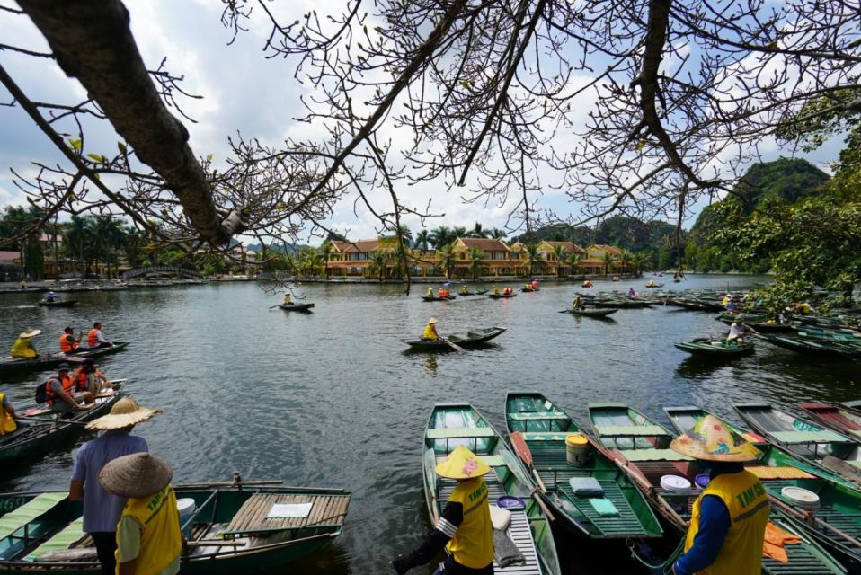 Ninh Binh Trip Visit Hoa Lu Capital -Tam Coc-Biking-Mua Cave - Rural cycling near canal networks and limestone views