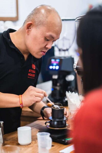 NYNA Coffee Culture- Egg Coffee/Salted Coffee/Coconut Coffee - Meeting NYNA Coffee and getting oriented fast