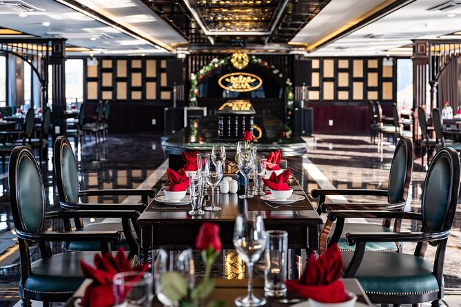 RITA CRUISE - LUXURY 5 STAR CRUISE in HALONG BAY from HANOI - Onboard extras: pool, jacuzzi, and soundproof karaoke