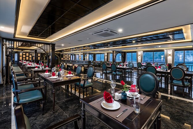 RITA CRUISE - LUXURY 5 STAR CRUISE in HALONG BAY from HANOI - Meals on board: included dinners and the “chef can handle needs” factor