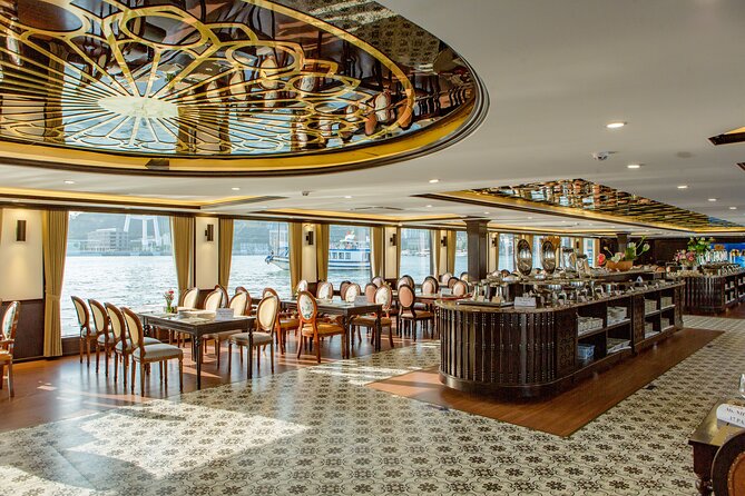 Sea Octopus Cruise - The Top Luxury Day Tour in Halong Bay - Inside the ship: restaurants, VIP rooms, and sundecks that matter