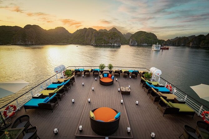 Stellar of The Seas Best Top Vip Cruise Ha Long Bay 2 Day 1 Night - Day 1 timing: from Tuan Chau to Lan Ha Bay without wasting the day