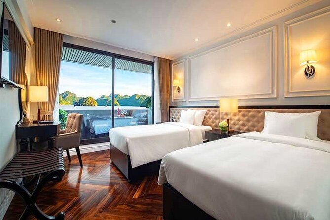 Stellar of The Seas Best Top Vip Cruise Ha Long Bay 2 Day 1 Night - Your cabin experience: private balcony, comfort, and real downtime