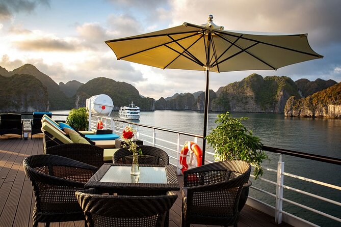 Stellar of The Seas Best Top Vip Cruise Ha Long Bay 2 Day 1 Night - Day 2: Tai Chi, breakfast, Dark and Bright Cave, then back to Hanoi