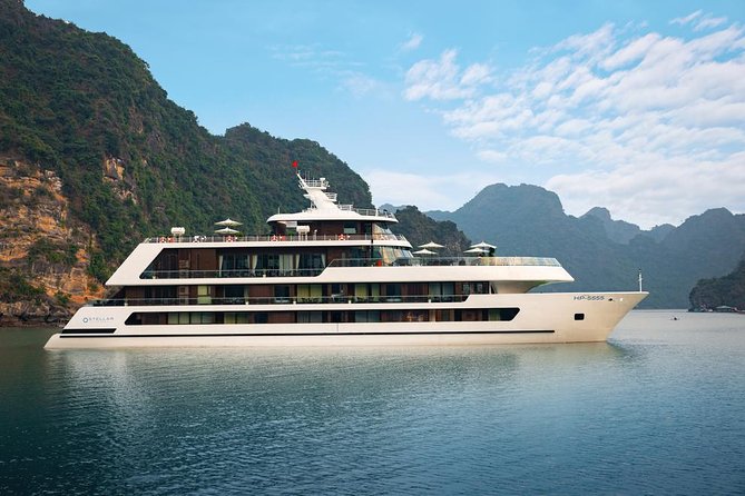Stellar of the Seas Cruise Halong Bay 2Days 1Night on 5 Star Cruise - Hanoi Old Quarter pickup and the 8:00 start: how the day kicks off