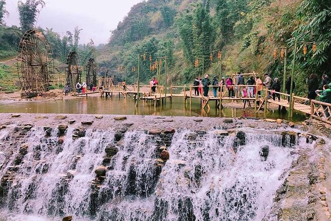 The Best Sapa Tour 2D1N At 3 Star Hotel by sleeping BUS TRANSFER - Day 1: Cat Cat and Sin Chai with Waterfall-Adjacent Views