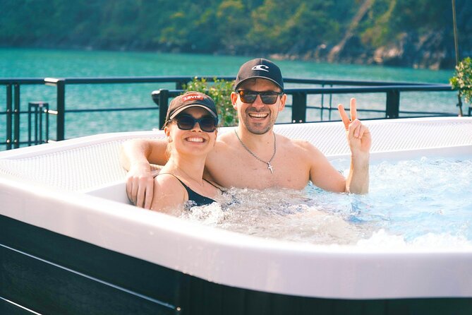 The Catamaran Luxury Day Cruise to Halong Bay from Hanoi(Best Selling) - On board the catamaran: spacious deck time, plus real onboard activities