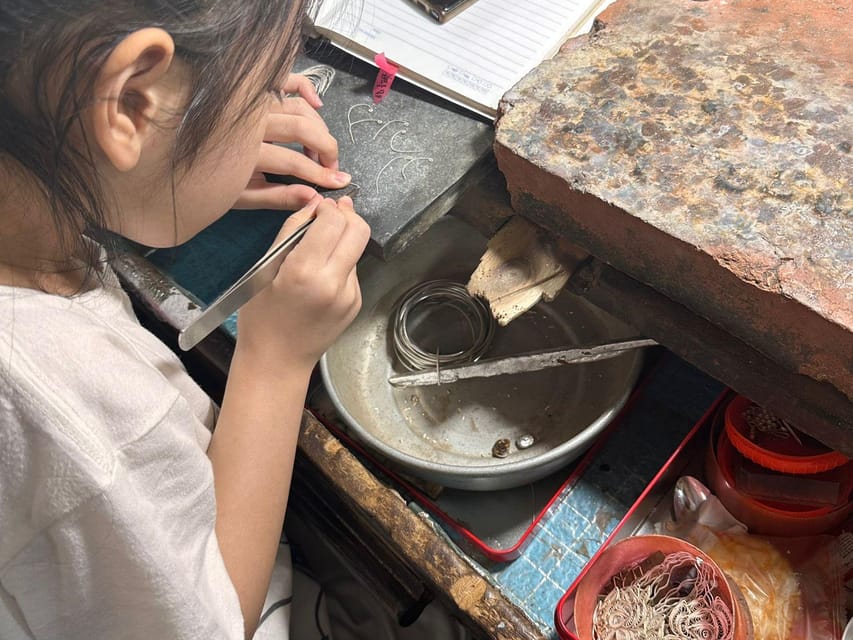 Traditional Silversmith Workshop in Hanoi - From ingots to fine thread: how thin silver work is formed